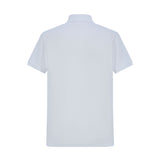 Camiseta 13614# Tipo Polo Blanca Para Hombre
