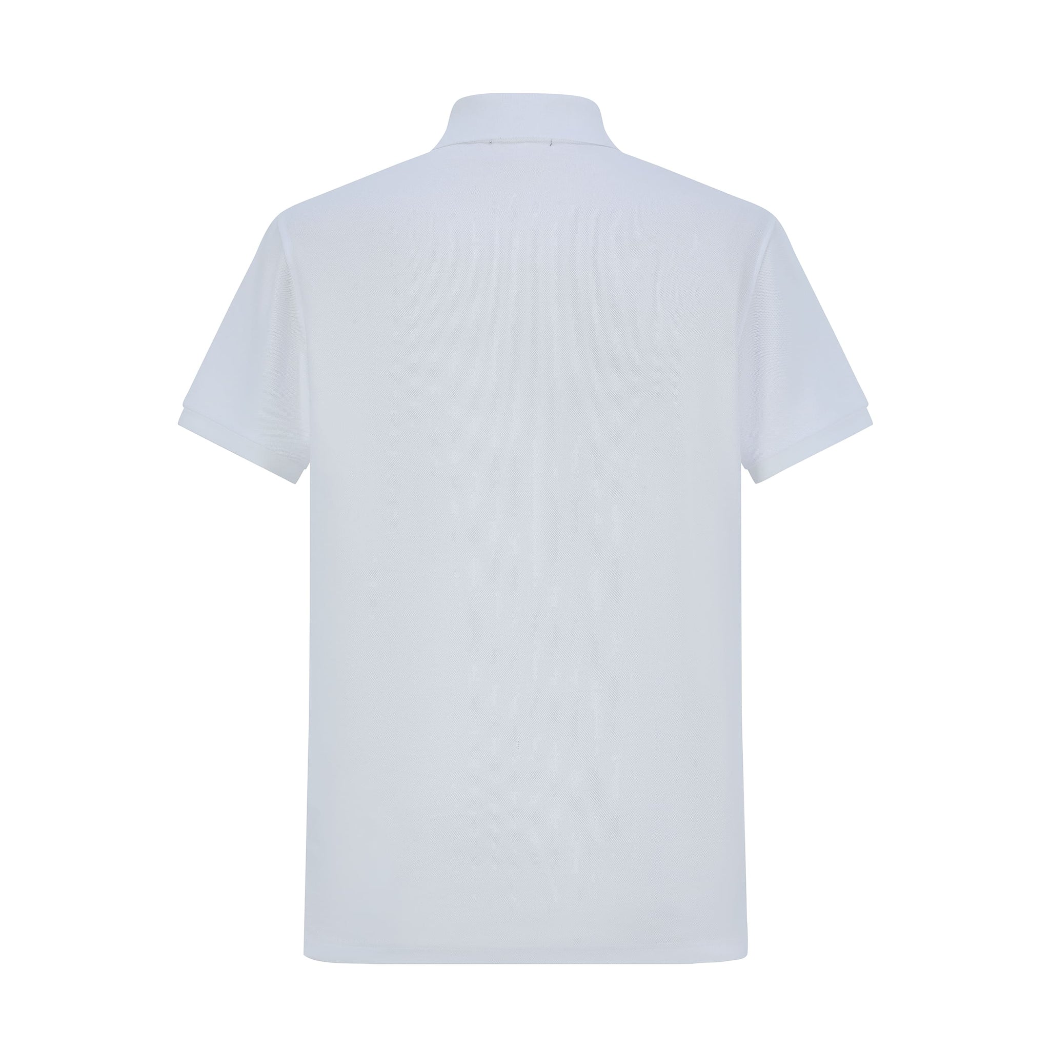 Camiseta 13614# Tipo Polo Blanca Para Hombre