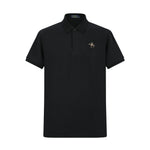 Camiseta 13614# Tipo Polo Negra Para Hombre