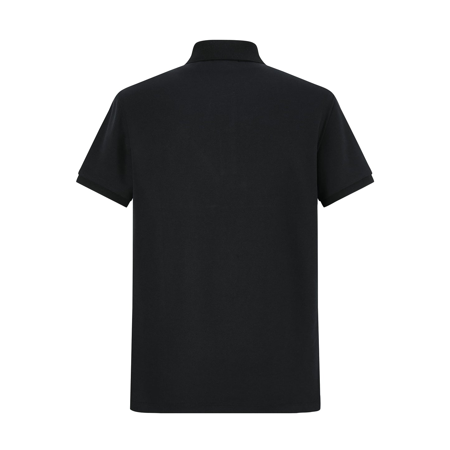 Camiseta 13614# Tipo Polo Negra Para Hombre