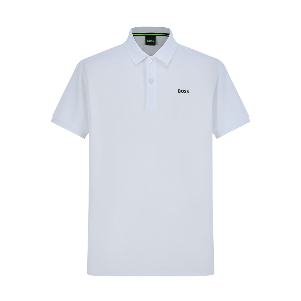 Camiseta BO212# Tipo Polo Blanca Para Hombre