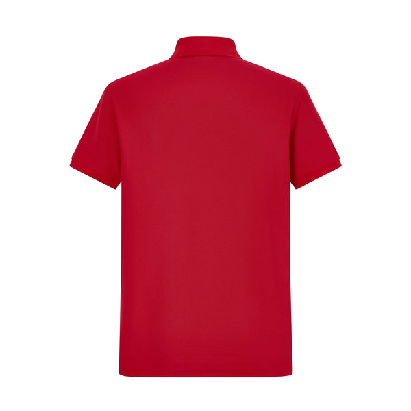 Camiseta 22551# Tipo Polo Roja Para Hombre