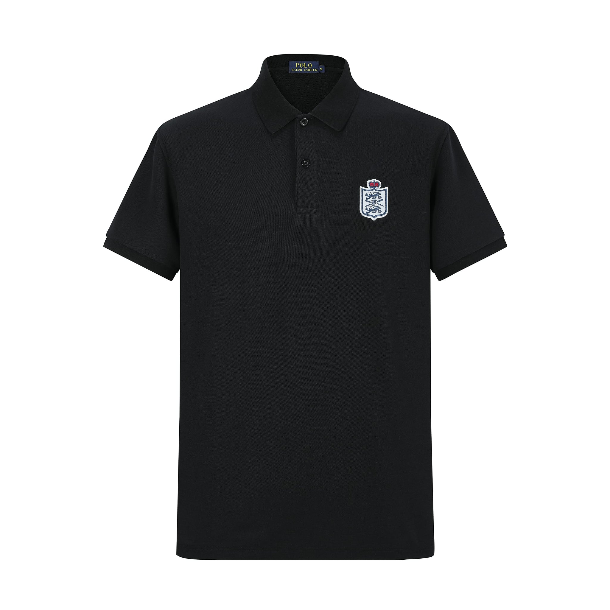 Camiseta 22551# Tipo Polo Negra Para Hombre