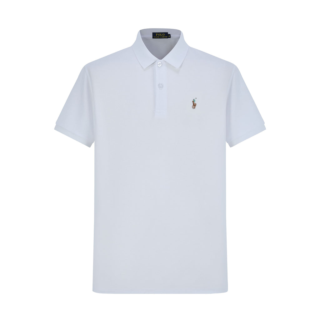 Camiseta 22553# Tipo Polo Blanca Para Hombre