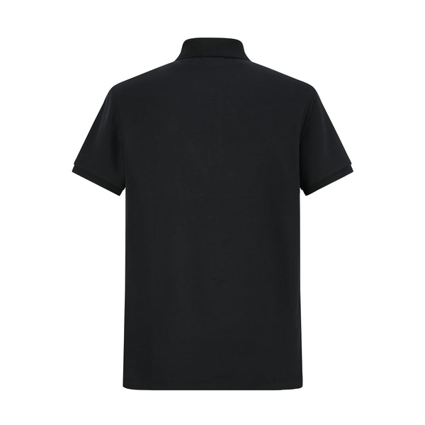 Camiseta 22553# Tipo Polo Negra Para Hombre
