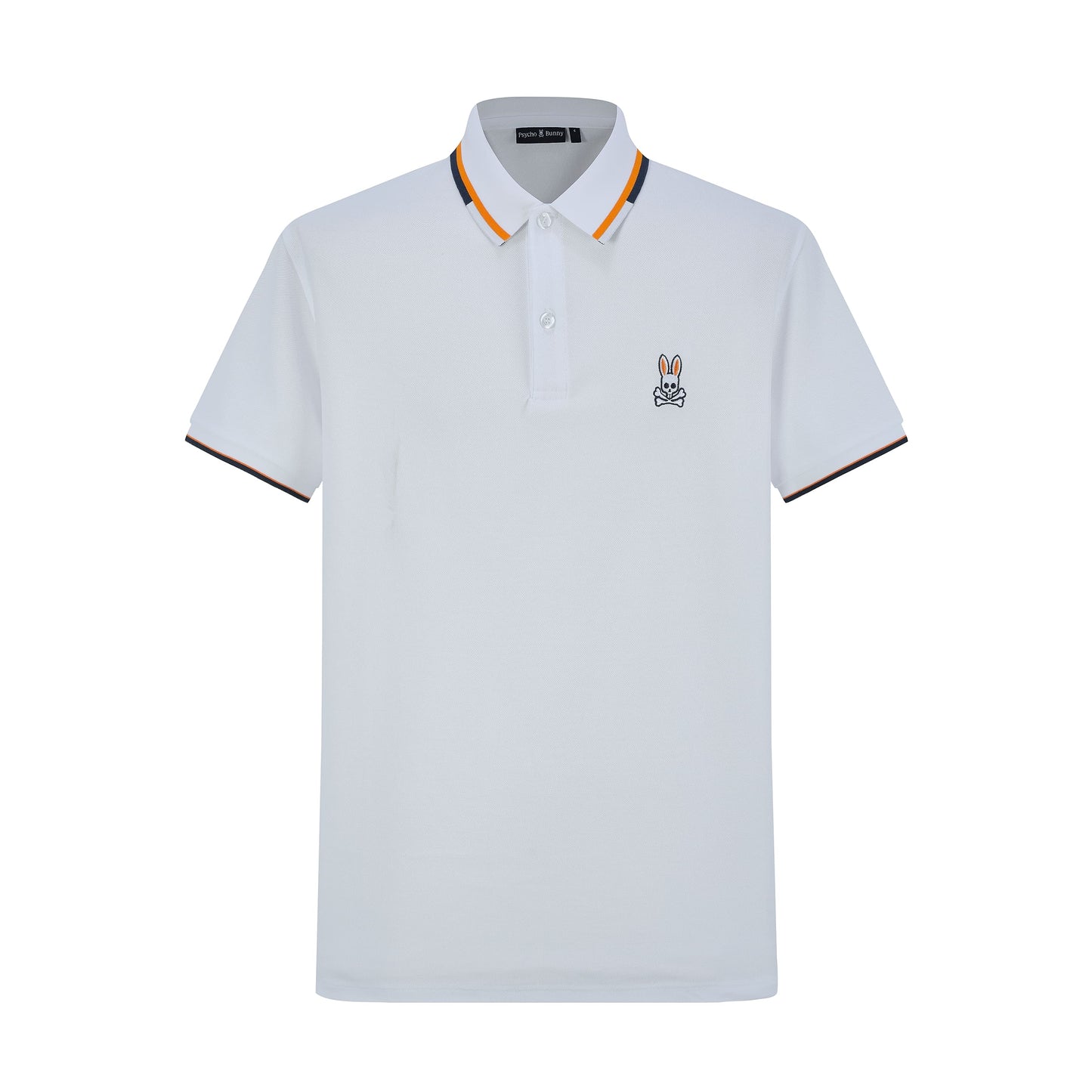 Camiseta 22473# Tipo Polo Blanca Para Hombre