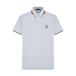 Camiseta 22473# Tipo Polo Blanca Para Hombre