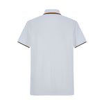 Camiseta 22473# Tipo Polo Blanca Para Hombre