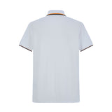 Camiseta 22473# Tipo Polo Blanca Para Hombre