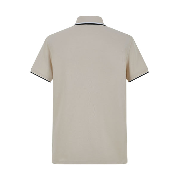 Camiseta 22473# Tipo Polo Khaki Para Hombre