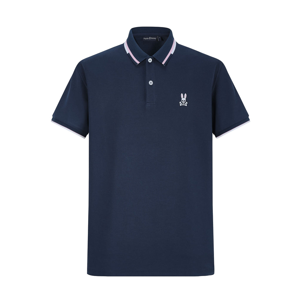 Camiseta 22473# Tipo Polo Azul Oscuro Para Hombre