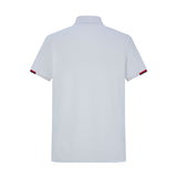 Camiseta 22464# Tipo Polo Blanca Para Hombre