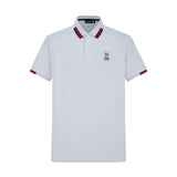 Camiseta 22464# Tipo Polo Blanca Para Hombre