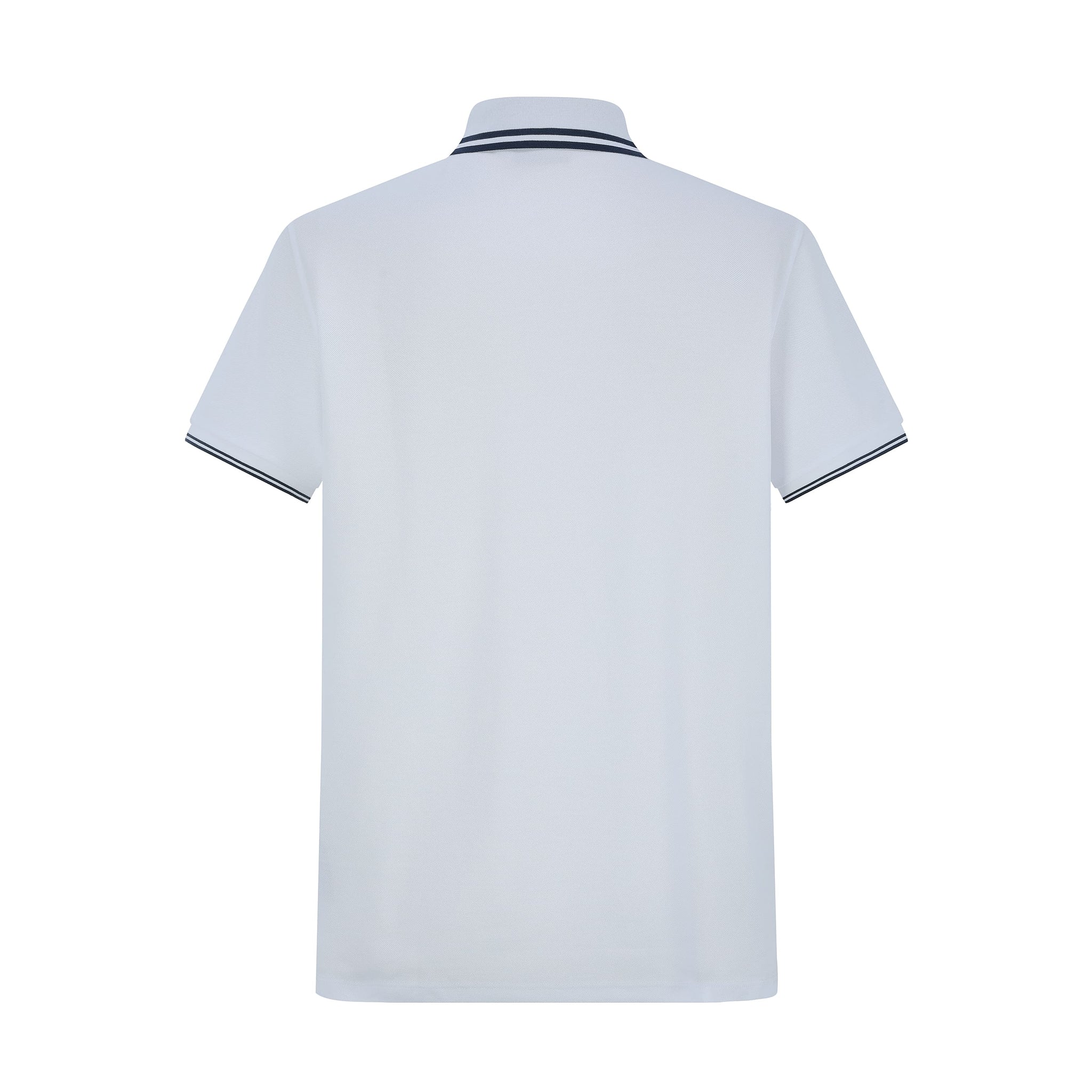 Camiseta 22361# Tipo Polo Blanca Para Hombre