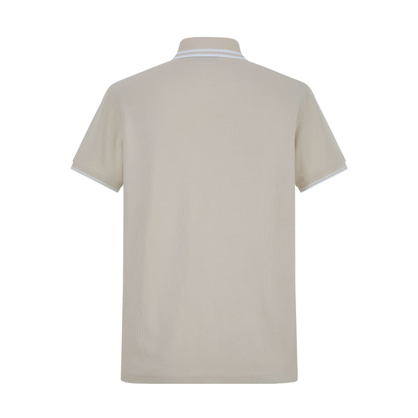 Camiseta 22361# Tipo Polo Khaki Para Hombre