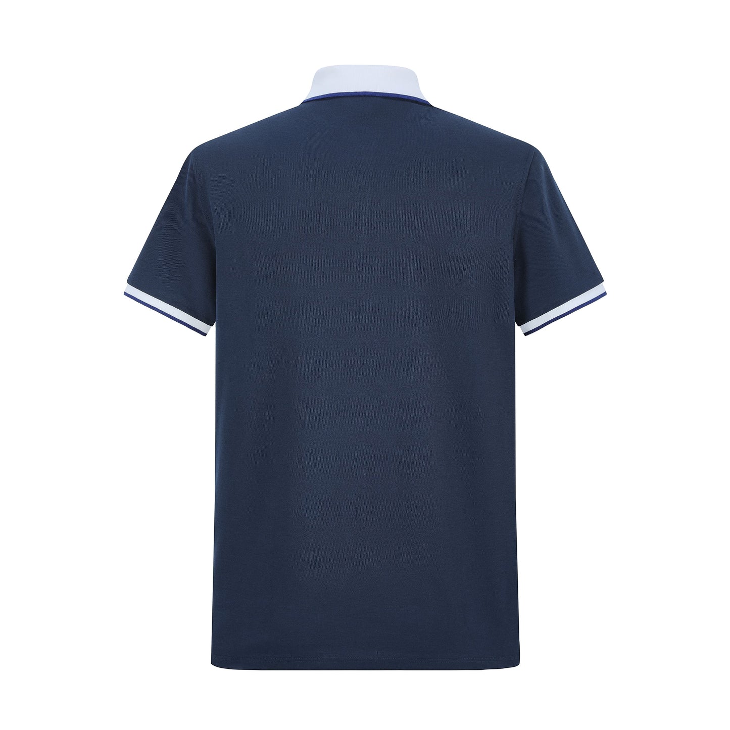 Camiseta 22340# Tipo Polo Azul Oscuro Para Hombre