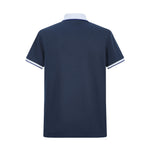 Camiseta 22340# Tipo Polo Azul Oscuro Para Hombre