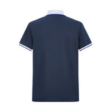 Camiseta 22340# Tipo Polo Azul Oscuro Para Hombre