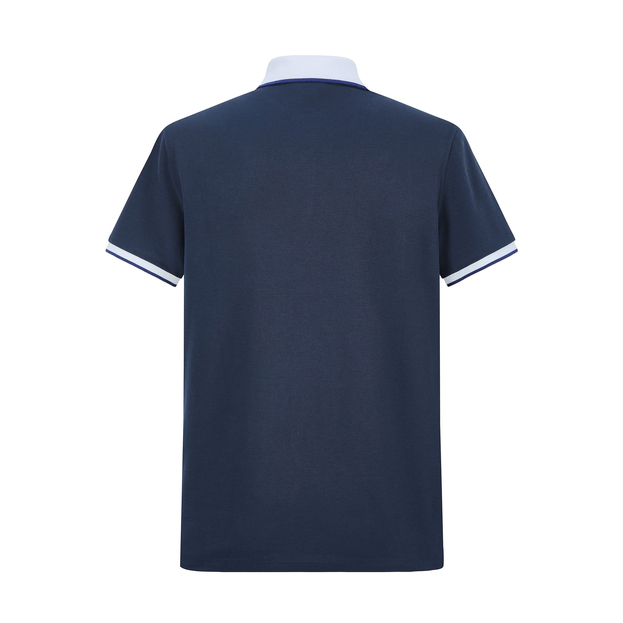 Camiseta 22340# Tipo Polo Azul Oscuro Para Hombre