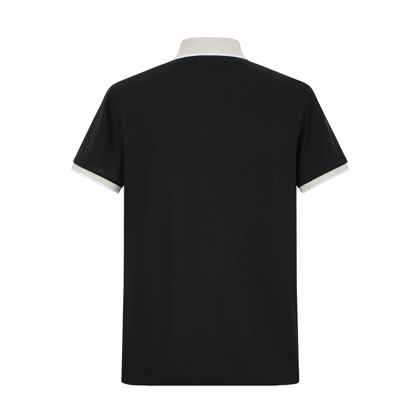 Camiseta 22340# Tipo Polo Negra Para Hombre