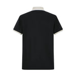 Camiseta 22340# Tipo Polo Negra Para Hombre