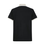 Camiseta 22340# Tipo Polo Negra Para Hombre