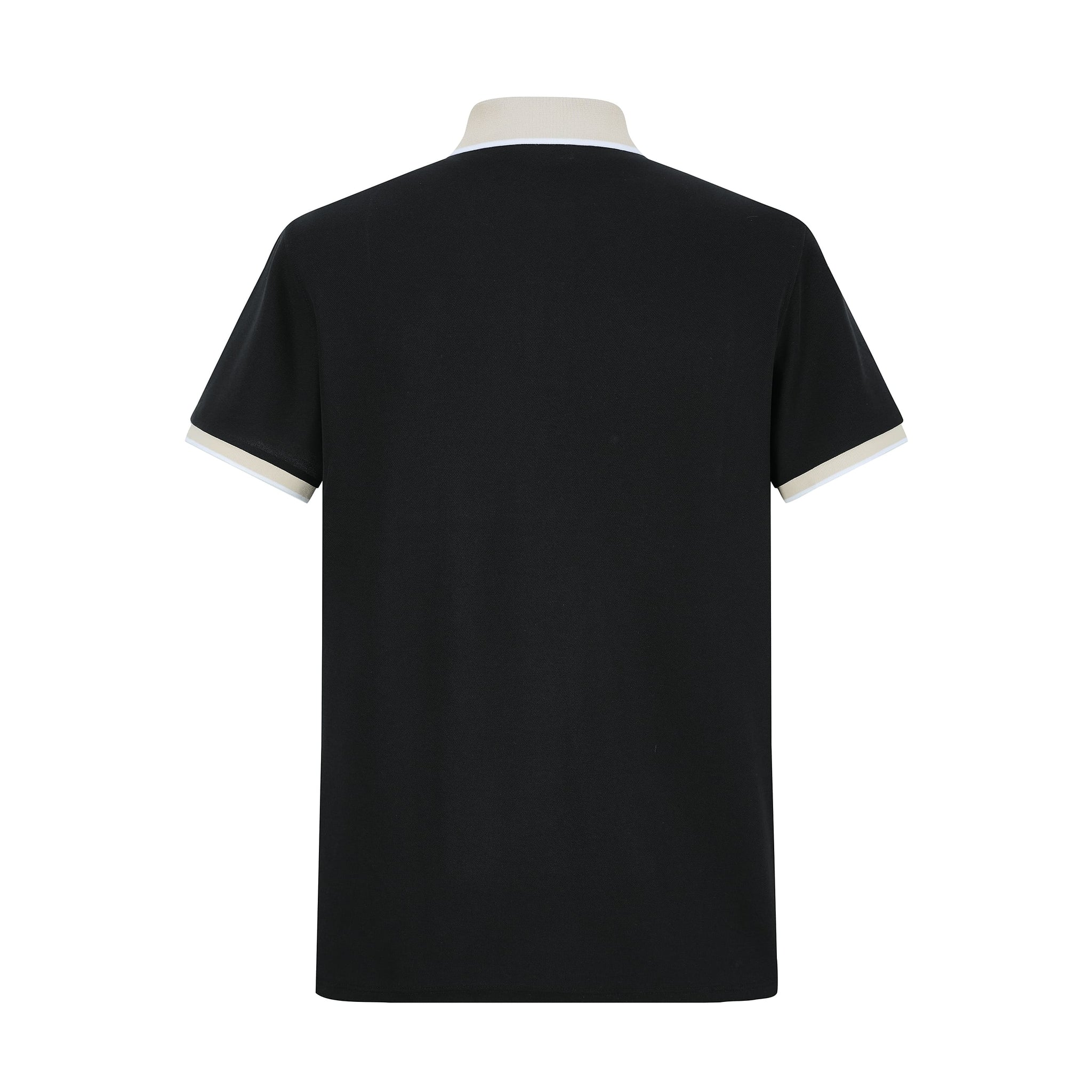 Camiseta 22340# Tipo Polo Negra Para Hombre