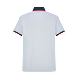 Camiseta 22340# Tipo Polo Blanca Para Hombre