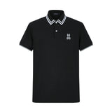 Camiseta 22350 Tipo Polo Negra Para hombre