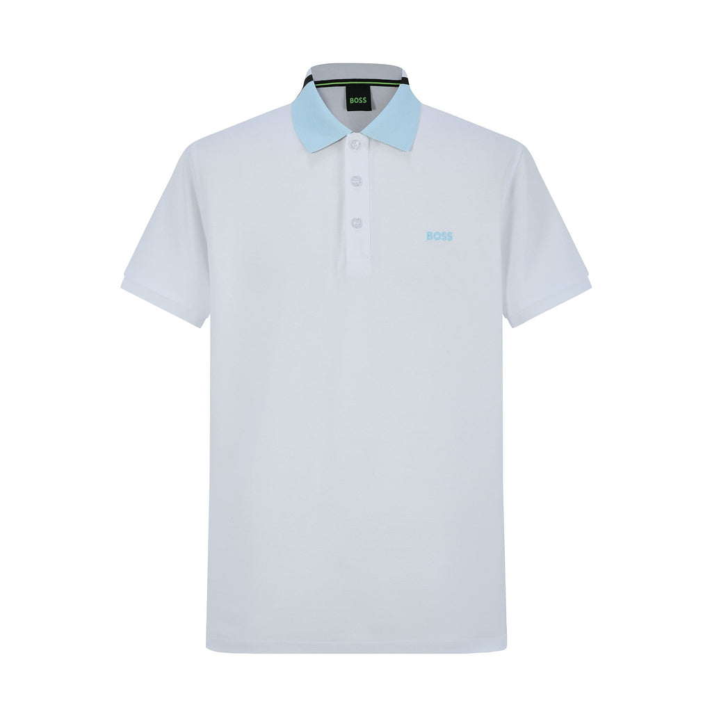 Camiseta 22383# Tipo Polo Blanca Para hombre