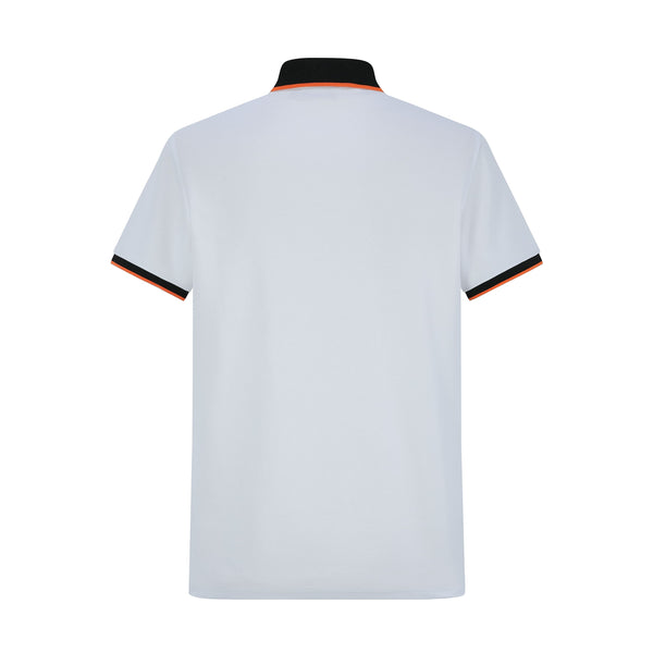 Camiseta 22360# Tipo Polo Blanca Para Hombre