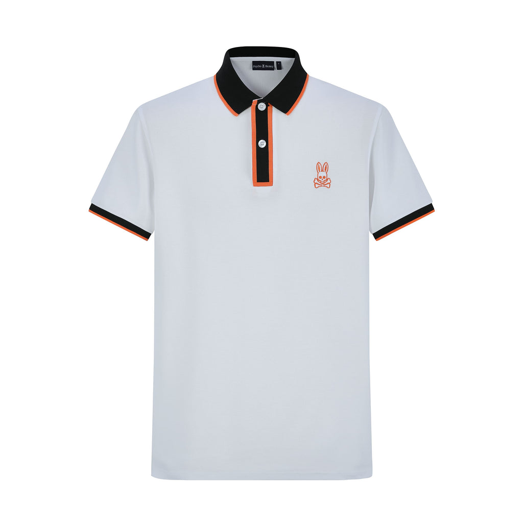 Camiseta 22360# Tipo Polo Blanca Para Hombre