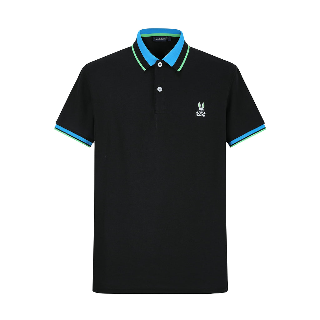 Camiseta 22474 Tipo Polo Negra Para Hombre