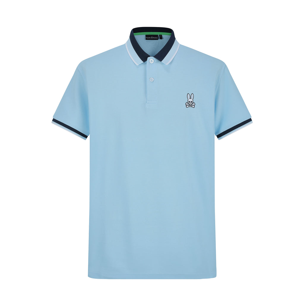 Camiseta 22474 Tipo Polo Azul Para Hombre