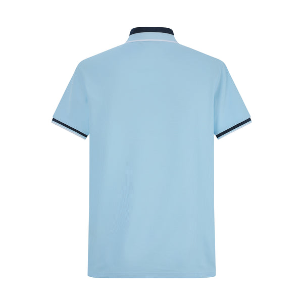 Camiseta 22474 Tipo Polo Azul Para Hombre