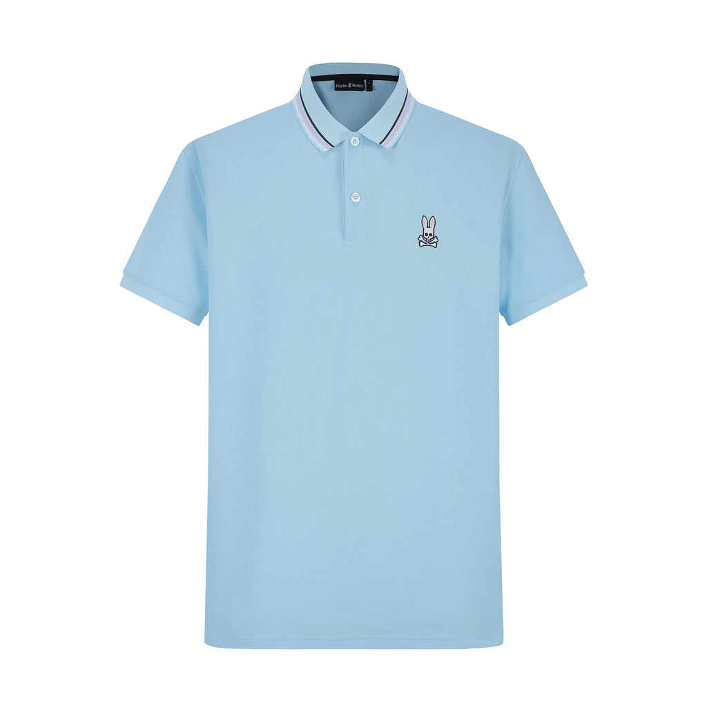 Camiseta 22370 Tipo Polo Azul Para Hombre