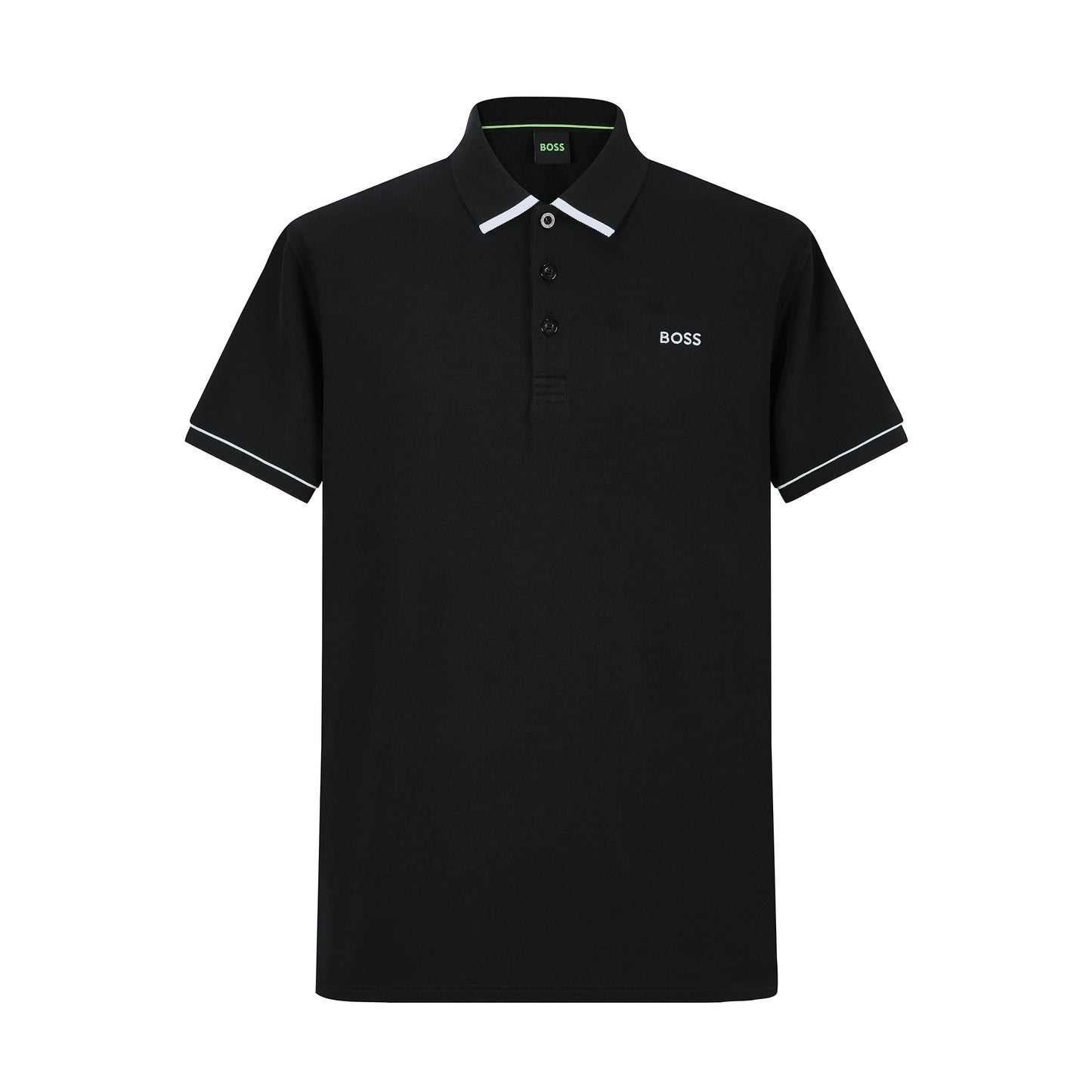 Camiseta 22352#  Tipo Polo Negra Para hombre