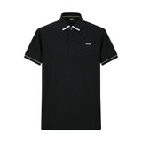 Camiseta 22352#  Tipo Polo Negra Para hombre