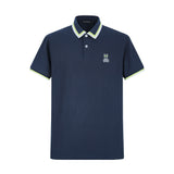 Camiseta 34591# Tipo Polo Azul Oscuro Para Hombre