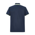 Camiseta 34591# Tipo Polo Azul Oscuro Para Hombre