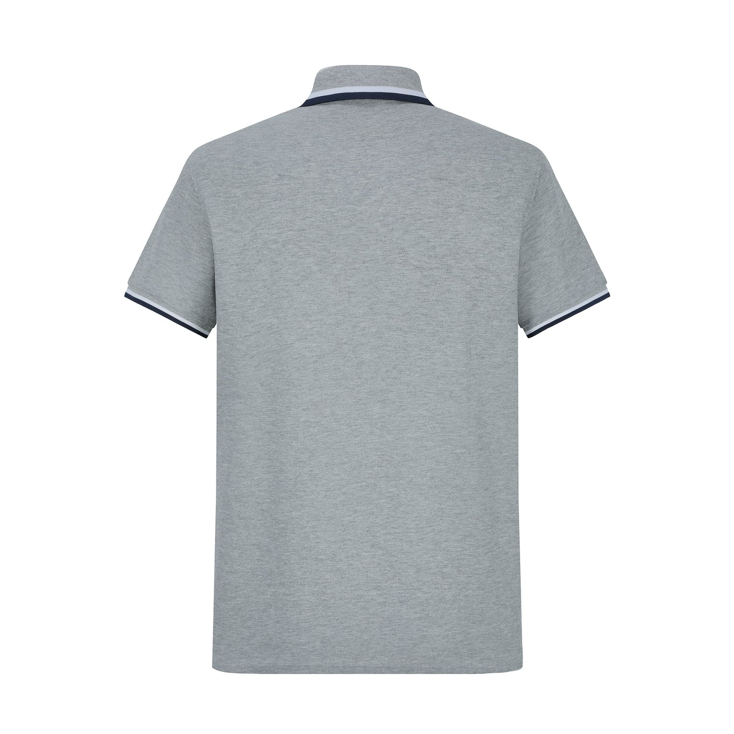 Camiseta 34591# Tipo Polo Gris Para Hombre