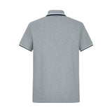 Camiseta 34591# Tipo Polo Gris Para Hombre