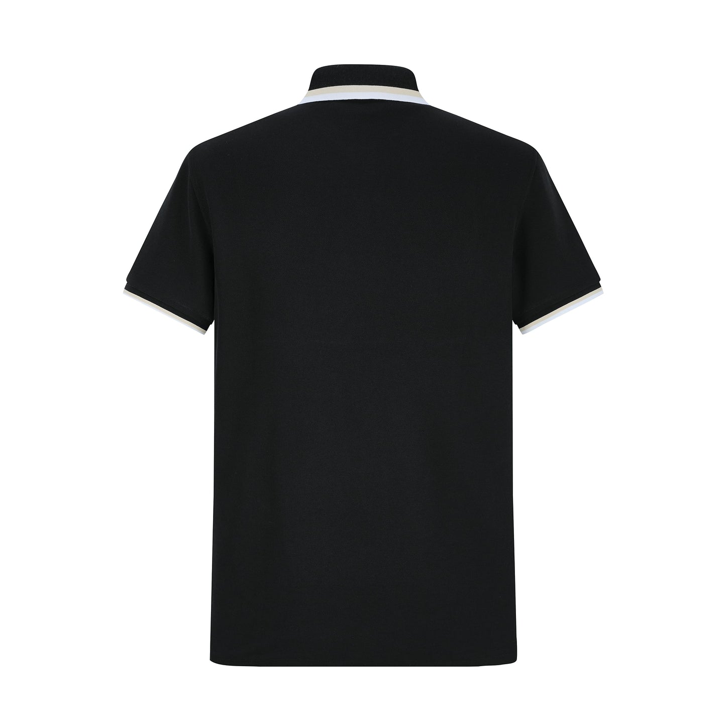 Camiseta 34591# Tipo Polo Negra Para Hombre
