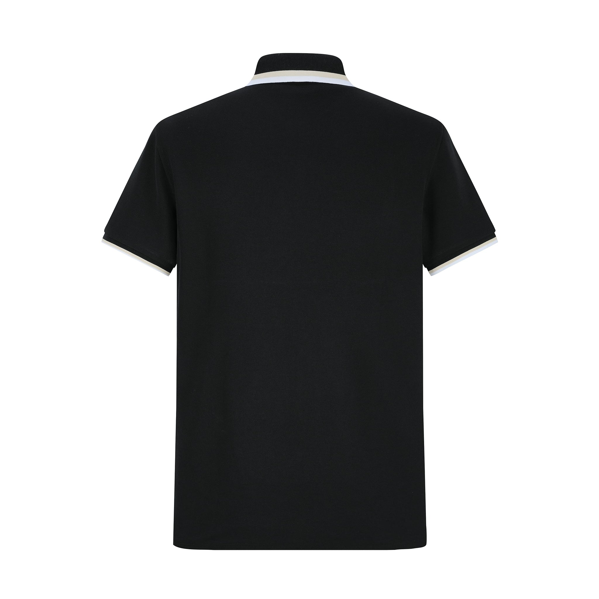 Camiseta 34591# Tipo Polo Negra Para Hombre