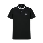 Camiseta 34591# Tipo Polo Negra Para Hombre
