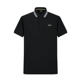 Camiseta 22346# Tipo Polo Negra Para Hombre