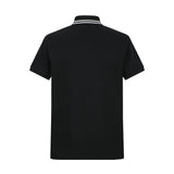 Camiseta 22346# Tipo Polo Negra Para Hombre