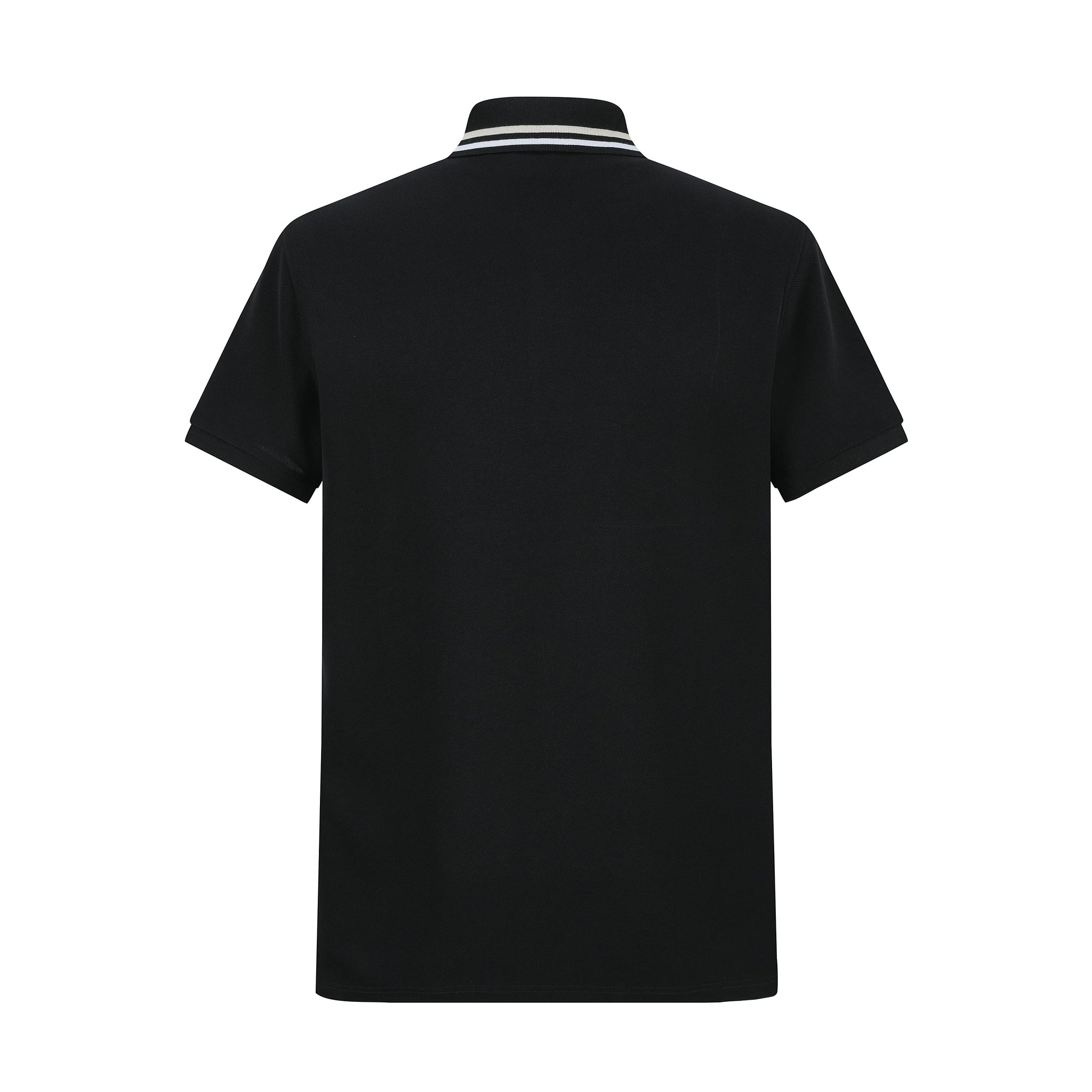 Camiseta 22346# Tipo Polo Negra Para Hombre