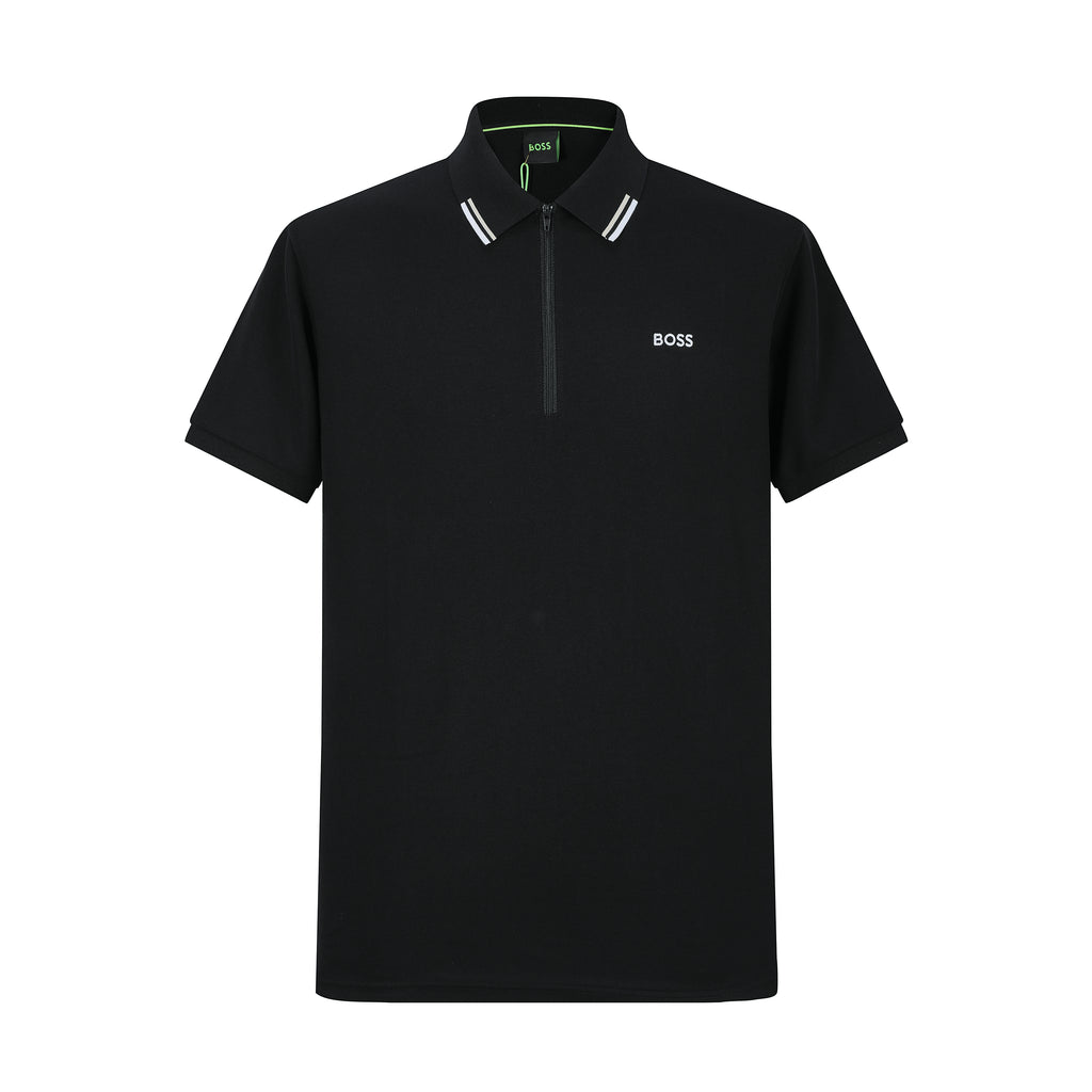 Camiseta 22362-1 Tipo Polo Negra Para Hombre