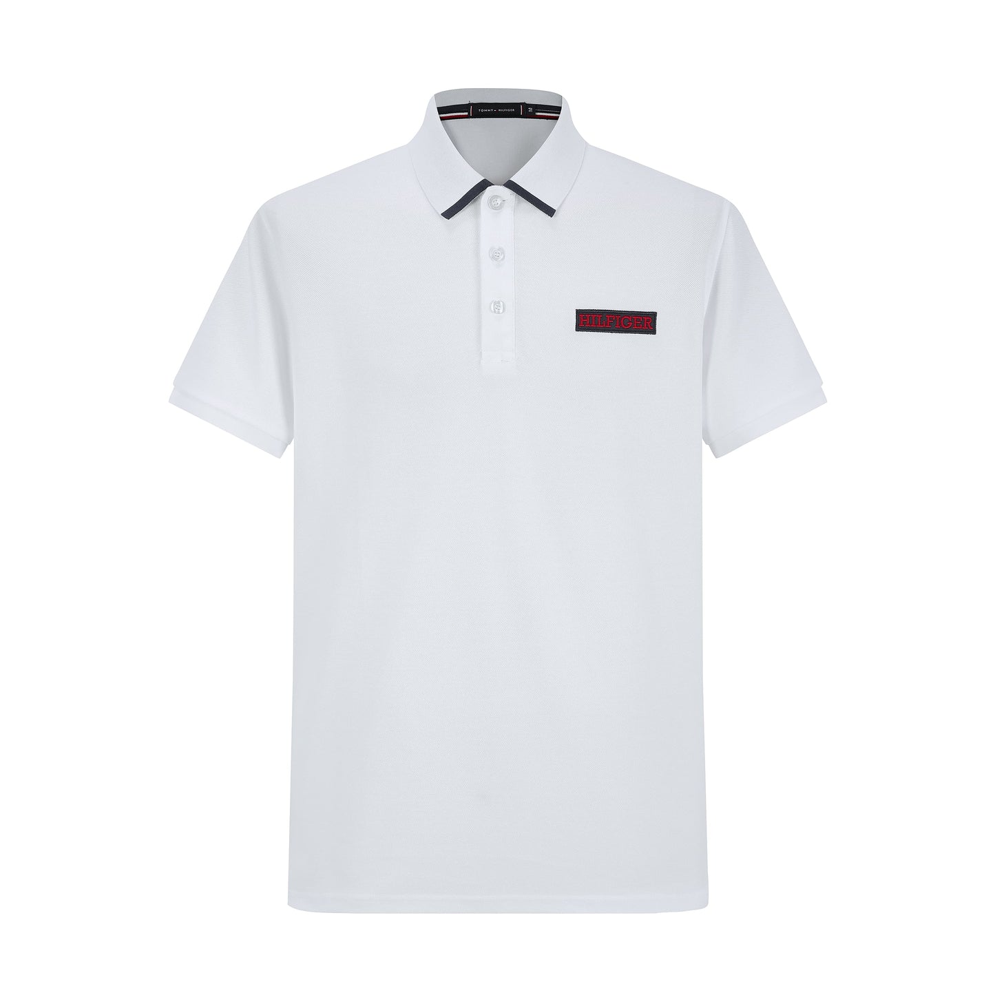 Camiseta 22343# Tipo Polo Blanca Para Hombre